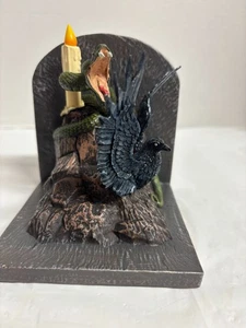 Bradford Exchange Ravenclaw & Slytherin Light Up Bookend Collection NEW - Picture 1 of 9