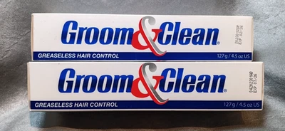 Creme de Controle de Cabelo Masculino Groom & Clean – Fórmula Sem Gordura, Pacote com 2 (4,5 oz) - Imagem 1 de 3