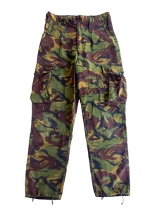 British Army 'Woodland' Vintage Military Camo Soldier Combat Cargo Pants - W32 - Picture 1 of 11
