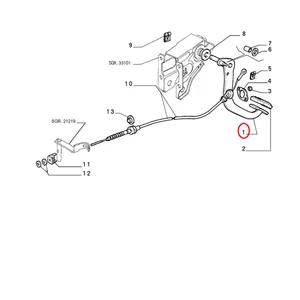 PEDALE COMANDO FRIZIONE LANCIA Y10 ORIGINALE 7733010 - Foto 1 di 1