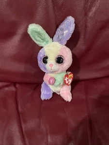 Ty Beanie Boos Bloom The Easter Bunny Rabbit Pastel Plush NWT - Picture 1 of 2