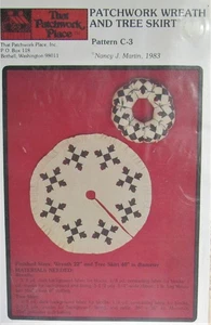 That Patchwork Place Christmas TREE SKIRT WREATH Nancy Martin Quilt Pattern C-3 - Picture 1 of 2