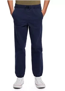 Gap Kids Boys Stretch Twill Jogger Size S 6/7 Navy Blue NWT - Picture 1 of 9