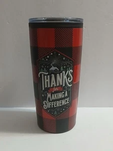 Vaso de viaje "Gracias por marcar la diferencia" para empleados docentes - Imagen 1 de 8