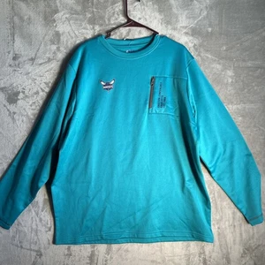 Charlotte Hornets Sweater Men Extra Large Blue NBA Pullover Crew Neck Pocket XL - Picture 1 of 10