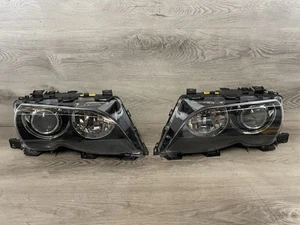 02-05 BMW E46 Sedan 325I 328I 330I Xenon HID Headlights Set Pair Left Right - Picture 1 of 19