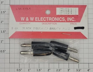 W & W Electronics 455-103-5 Replacement Banana Plug Ends (Bag of 4) - Picture 1 of 2