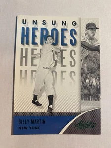 BILLY MARTIN 2021 ABSOLUTE UNSUNG HEROES GREEN #UH-2 - Bild 1 von 2