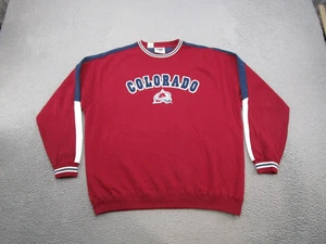 Vintage 90s Lee Sports Colorado Avalanche Crewneck Men’s XL NHL Embroidered - Picture 1 of 12