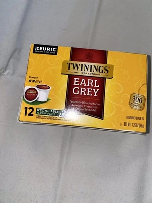 12ct - Cápsulas Twinings Earl Grey K-Cup para Keurig, té negro con cafeína Foto 1 de 4