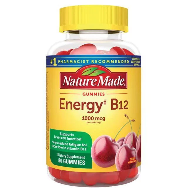 Nature Made Energy B12 Gummies - Cherry 1,000 mcg 80 Gummies - Image 1 of 1