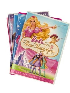 Barbie DVD’s Lot Of 5- Dancing -Pegasus -Diamond Castle -Three Musketeers & More - Picture 1 of 6