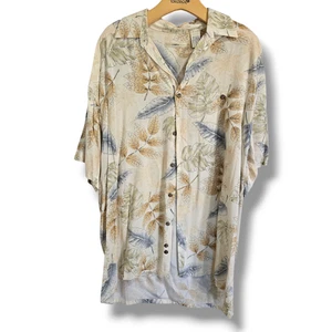 Campia Moda Men’s Tropical Hawaiian Print Button-Up Shirt Medium Rayon - Picture 1 of 8