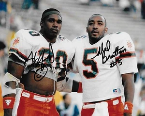 Miami Hurricanes Alonzo Highsmith/Mel Bratton signiertes 8x10 Foto (Reproduktion) - Bild 1 von 1