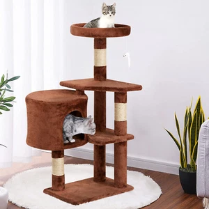 Cat Tree 36 inch Tall Scratching PostsToy Activity Centre Cat Tower Cat Condo - Picture 1 of 42