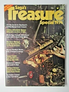 Saga's Treasure Magazine Special 1974 Blackbeard, CA Lost Gold River, Dead Watch - Picture 1 of 12