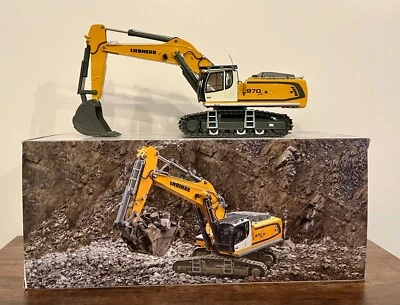 WSI LIEBHERR R 970 SME Excavator Yellow 1/50 - Image 1 of 4