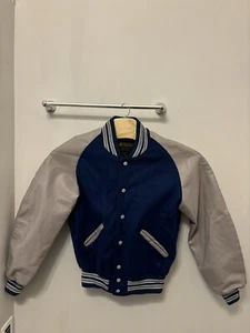 Vintage Rock Creek Athletics Jacket Blue Size S Letterman Varsity USA Made READ - Picture 1 of 7