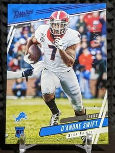 2020 Panini Prestige #229 D'Andre Swift Purple Xp 042/100 Rookie Card - Picture 1 of 2