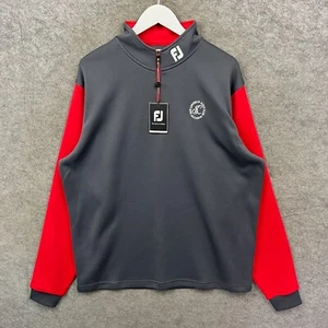 FootJoy Jacke Herren XXL 2XL grau sportliche Passform Golf Mittelschicht Pullover Oberteil neu mit Etikett - Bild 1 von 11