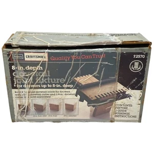 Dovetail Joint Fixture 8 In Sears Craftsman 92570 w Guide Bushings and Bit + Ins - Picture 1 of 2