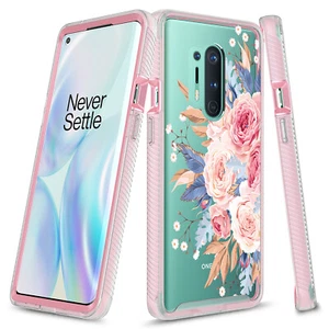 For OnePlus 8 Pro 5G Graphic Shockproof Impact Protective Full-Body Hybrid Case - Picture 1 of 7