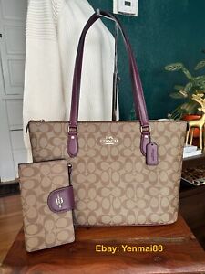 NWT - COACH Set Gallery Tote Bag + Phone Wallet