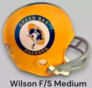 GREEN BAY PACKERS WILSON F2070-MED DX FULL SIZE MEDIUM FOOTBALL HELMET #15 STARR - Picture 1 of 13