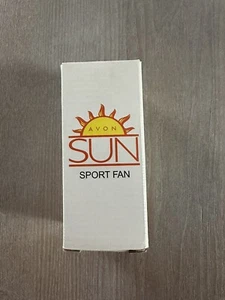 Avon Mini Hand Held Sun Sport Fan Uses 2 AA Batteries New in Box - Picture 1 of 6