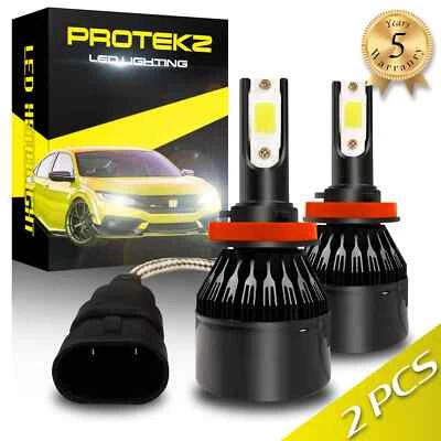 LED Fog Light Protekz Kit H8 6000K Bulbs for 2013-2015 Audi S4 - Image 1 of 4