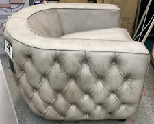 Leather ArmChair Sofa Concrete Grey Distressed New : 74 x 78 x 65 (WxDxH)