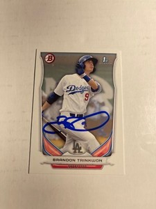 Los Angeles Dodgers BRANDON TRINKWON Signed Card