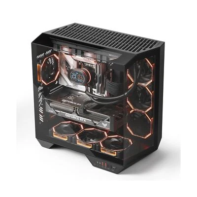 darkFlash Full-Tower ATX Gaming PC Case, Back Plug-in Motherboard, Dual-Chamb... - Image 1 of 4