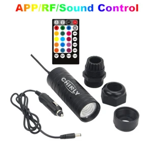 Car Fiber Optic Light Source 12V Smartphone APP RF Control 6W RGB LED Light  - Picture 1 of 11