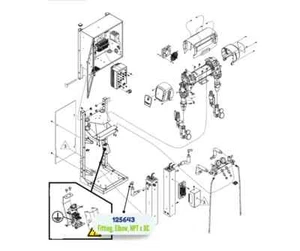 Graco R2 E-30 3/8 NPT X #8 JIC Elbow Fitting  (125643) - Picture 1 of 3