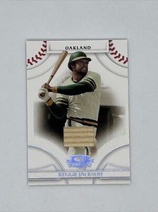 2008 Donruss Threads Reggie Jackson Bat Card # 096/500