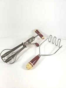 Batidor de alta velocidad de alta velocidad súper central y mango de madera triturador de patatas... - Imagen 1 de 7