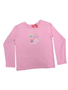 Girls Pink Winter Holiday Shirt Long Sleeve Gifts & Presents Christmas T-Shirt - Picture 1 of 1