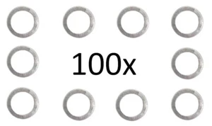 100 piezas anillos de aluminio anillo obturador junta disco de aluminio 6x10x1 mm DIN 7603 FormA - Imagen 1 de 1