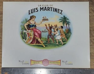 ADVERTISING Label Cigar Inner LA Flor De Luis Martinez - Picture 1 of 1