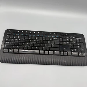 Microsoft Wireless Keyboard 2000 w/ 2.4GHz USB Receiver Tested Works No Mouse - Picture 1 of 11