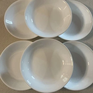 Corelle Corning Winter Frost White Pasta Bowls 8 1/2” Set Of 6 - Picture 1 of 9