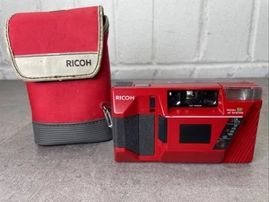 Ricoh AF-50 analoge Kompaktkamera 35 mm 80er Jahre rot, selten - Bild 1 von 23