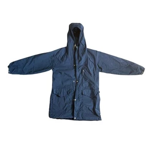 Vintage The North Face Jacket Mens Size Large Navy Blue with Hood Zip Up Rain - Picture 1 of 7