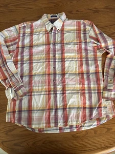 Pendleton Broadway Tuch kariert faltenfest Hemd Langarm bunt Herren XL - Bild 1 von 7