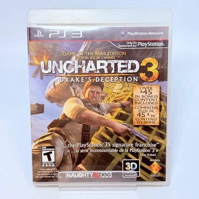 Uncharted 3: Drake's Deception (Sony PlayStation 3, 2011) PS3 Complete - Image 1 of 3