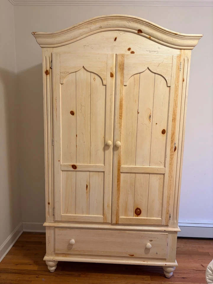 Ethan Allen Armoire Farmhouse Pine RETIRED - Image 1 of 4