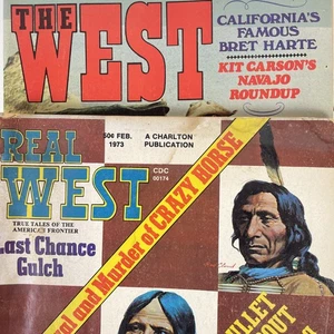 2 Vintage 1970s Western Magazine lot Real West Charlton - Bild 1 von 8