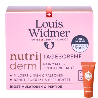 LOUIS WIDMER GMBH Louis Widmer nutriderm Tagescreme unparfümiert, 50 ml I Anti-Ageing Pflege