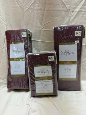 EXTREMADAMENTE RARO NUEVO CON ETIQUETAS Wamsutta Dream Zone 725 Thread Count King Juego de Sábanas en Malva Foto 1 de 4